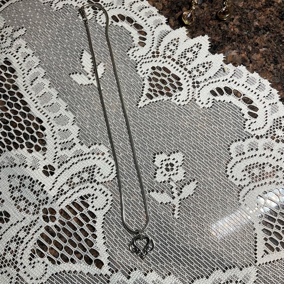 James Avery Retired Small Filigree Heart Pendant - Picture 5 of 13